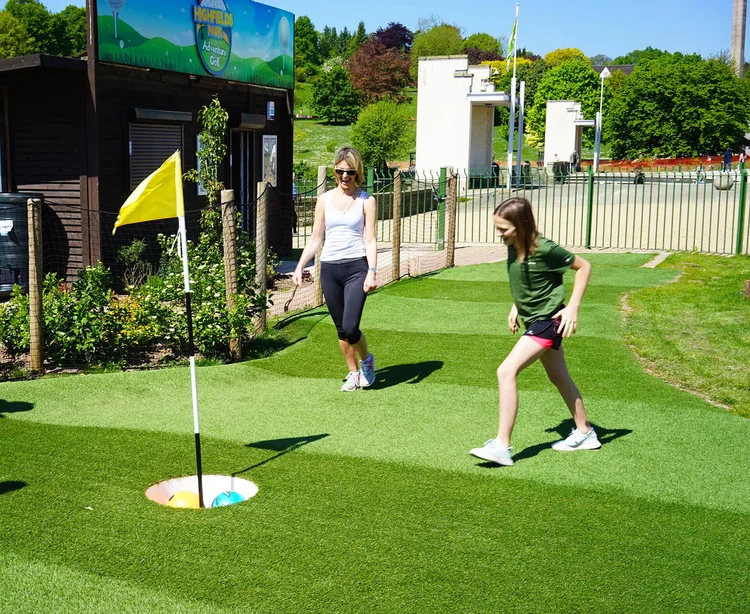 Foot golf course in Highfields Park