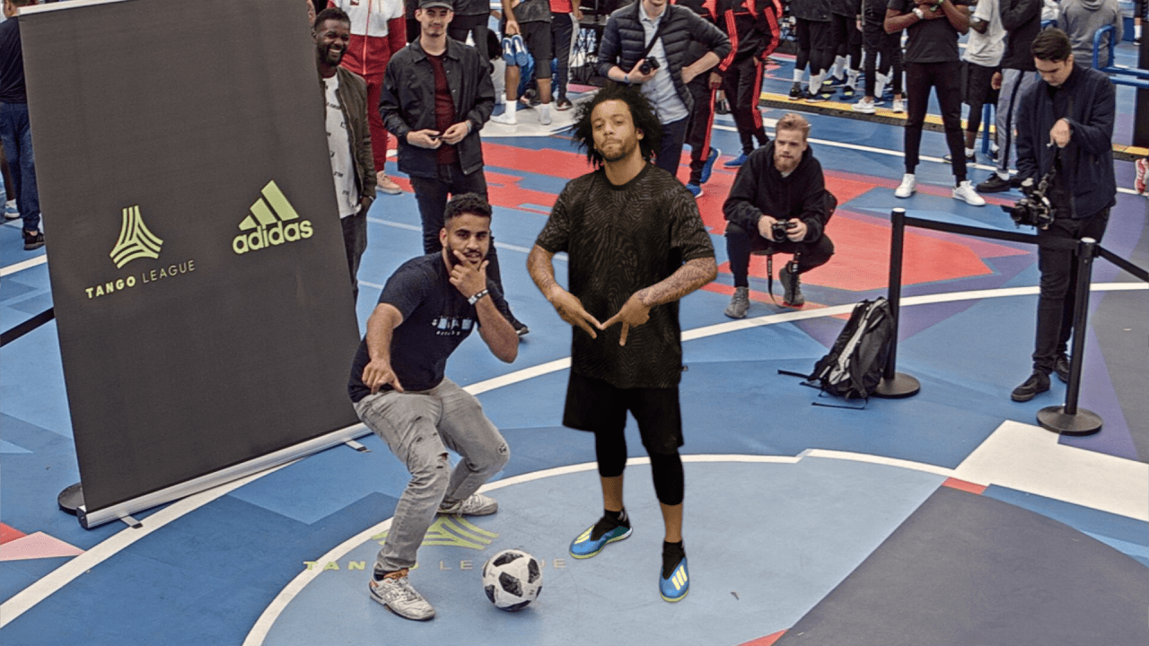 Adidas League Experience” BroadcastAR experience with Marcelo Vieira INDE