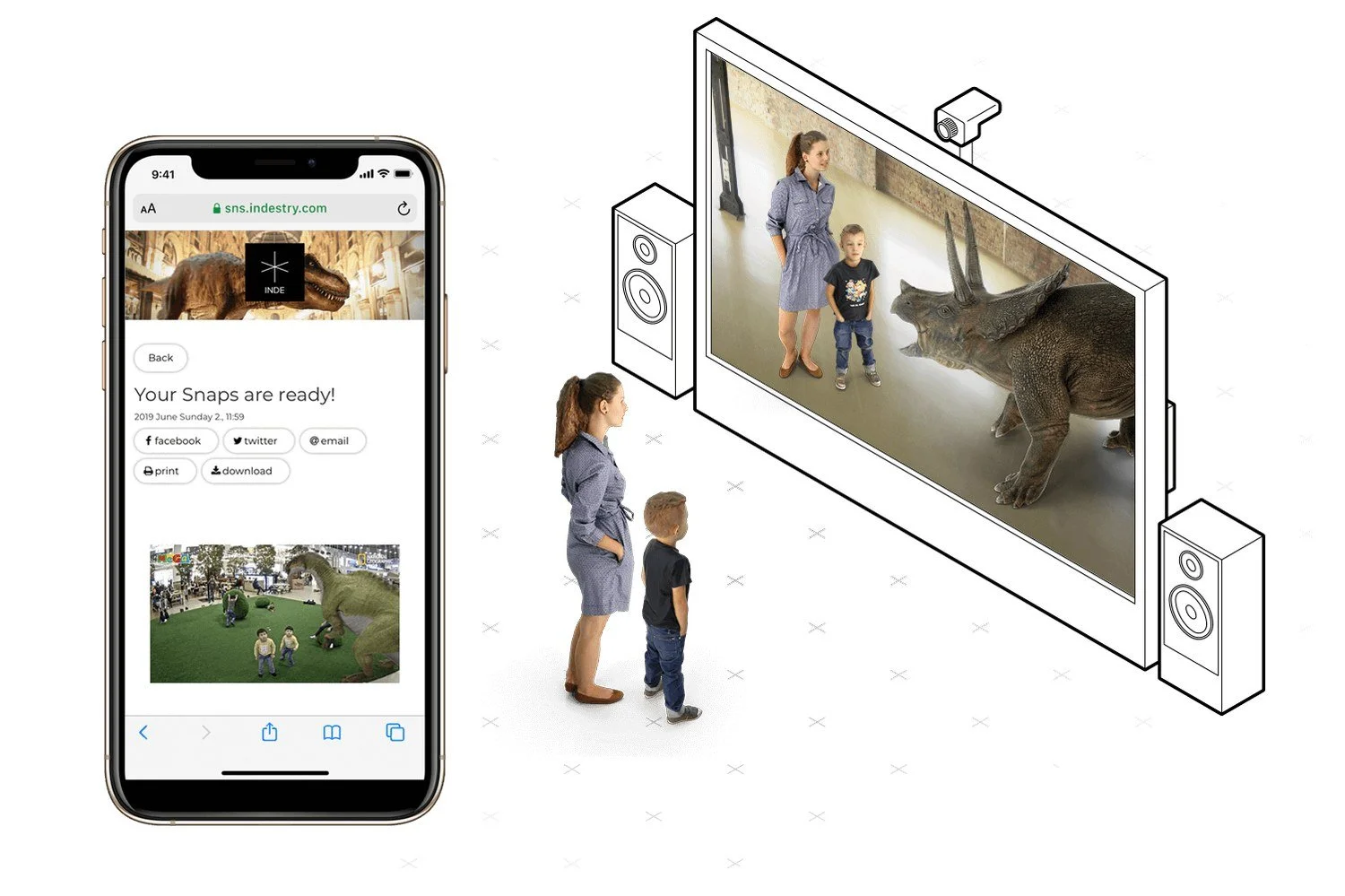 BroadcastAR large-screen augmented reality experience for venues and brand activations