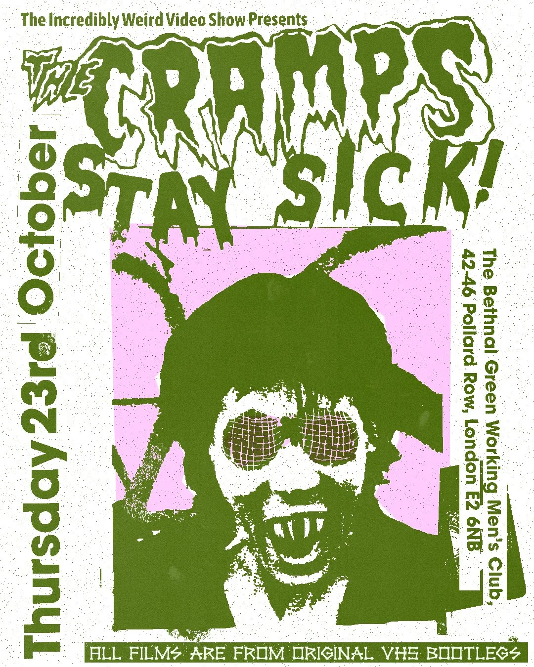 The Incredibly Weird Video Show Presents… The Cramps: Stay Sick! A very special screening of…