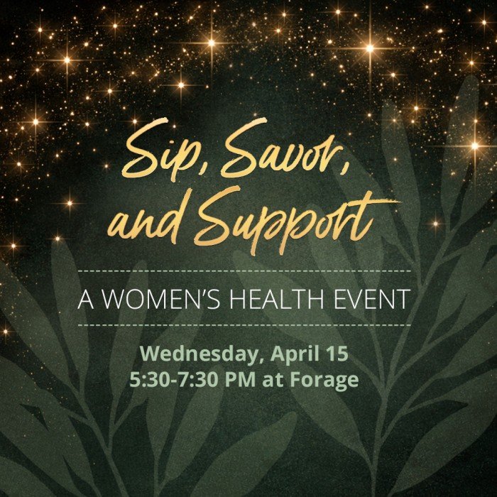Sip, Savor &amp; Support~An Elegant Evening in Support of Women’s Health
