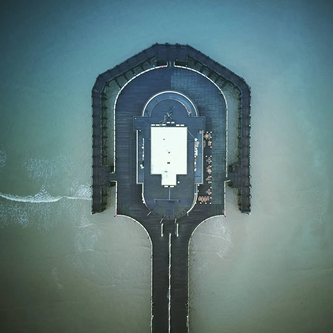 #mavicair #dji #worthing #captureonepro #dronephotography #ocean #water #peir