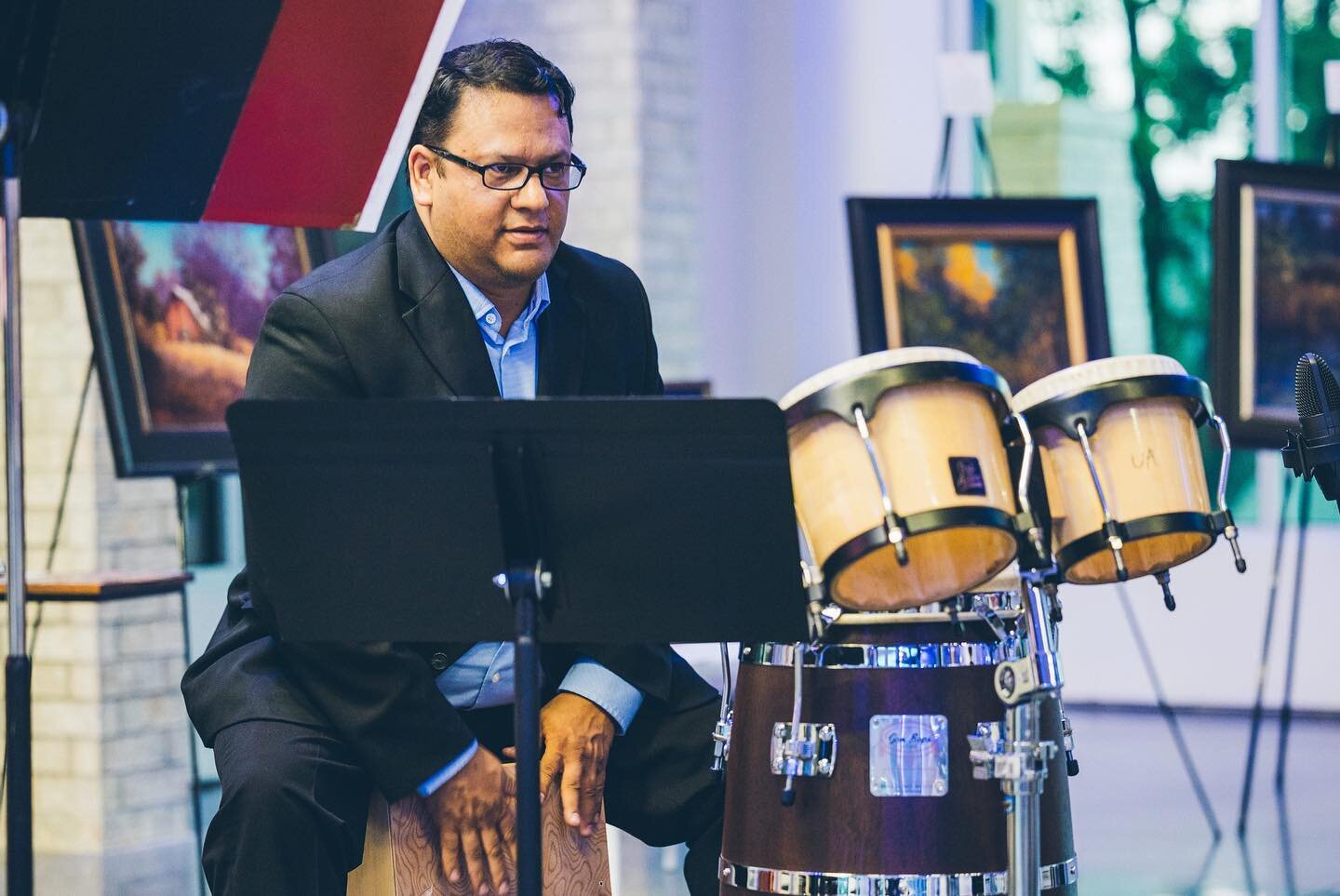 Musician Spotlight: Fernando Valencia, SoNA percusionist
Hear him this weekend at SoNA Beyond: Latin Traces @themedium_art 
From Fernando: &quot;The 'Latin Traces' program at the 214 Auditorium is a sample of the re-rooting and re-routing of musics o