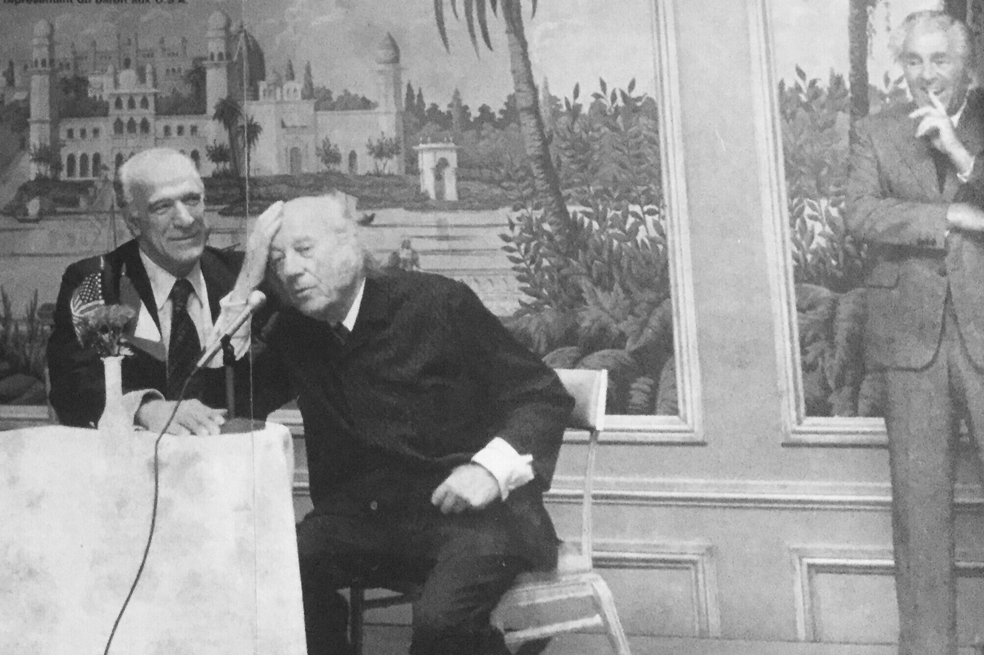 ▴&nbsp;Robert Mondavi and Baron Philippe de Rothschild