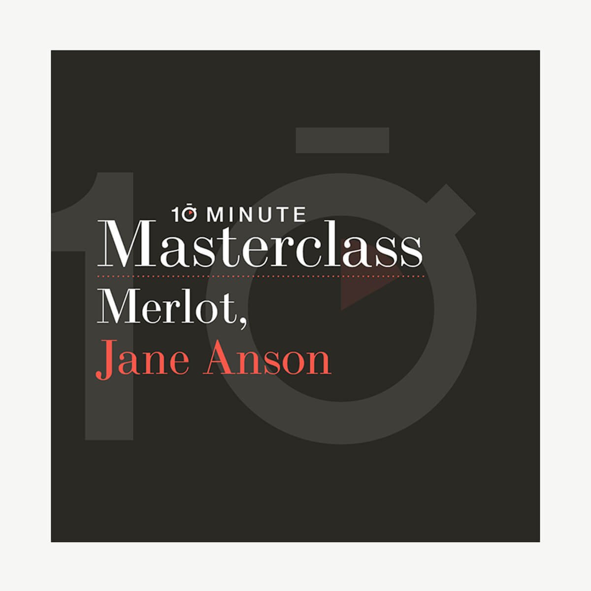 ▻ Merlot with Jane Anson