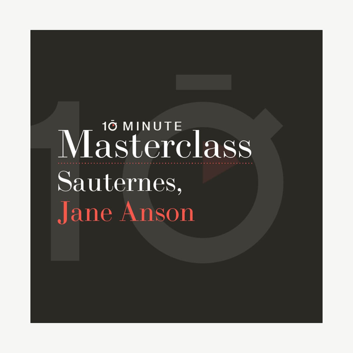▻ Sauternes with Jane Anson