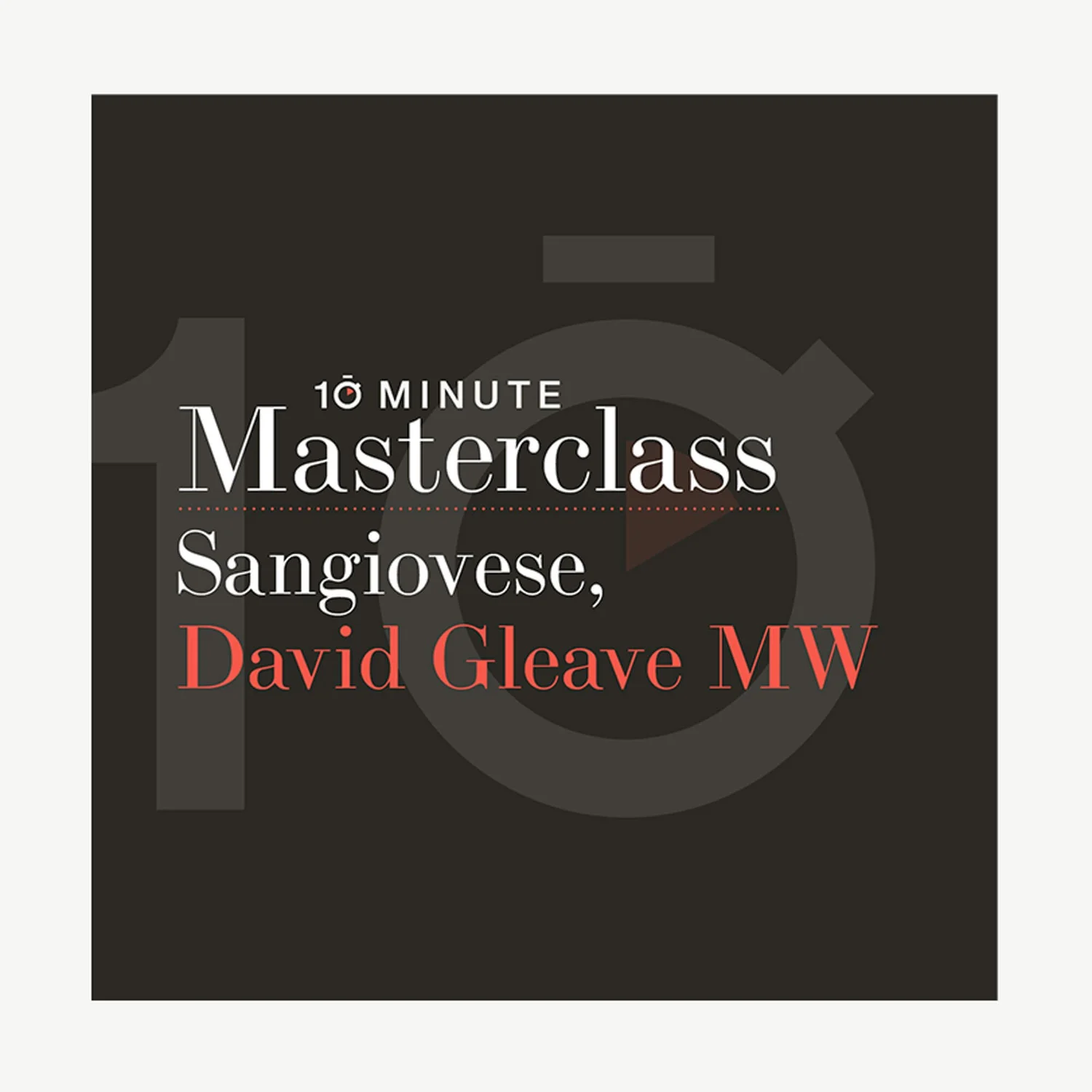 ▻ Sangiovese with David Gleave MW episode artwork