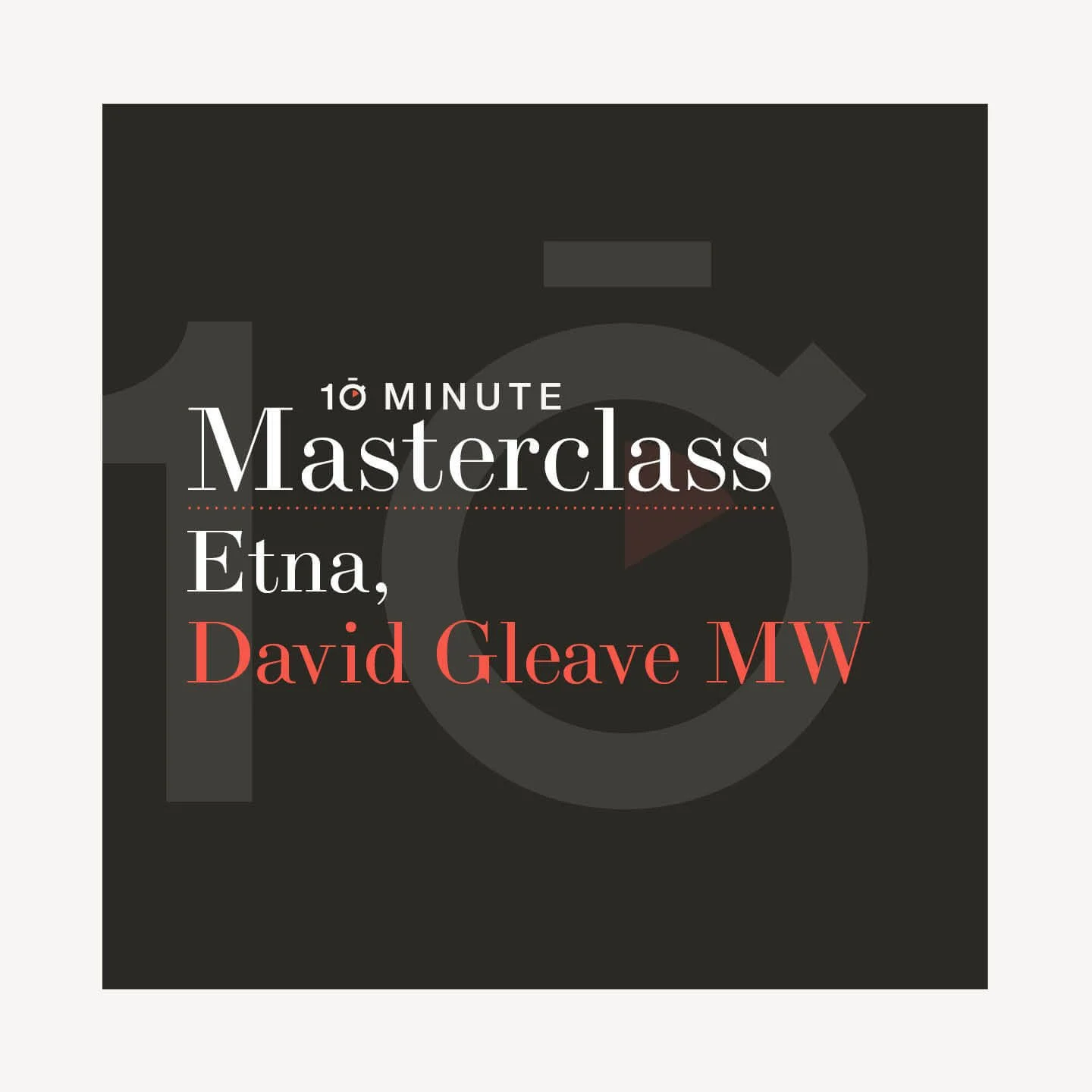 ▻ Etna with David Gleave MW