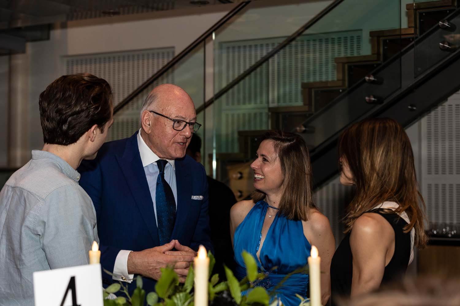 ▴ Sir Lloyd Dorfman with Aurélie Labruyère