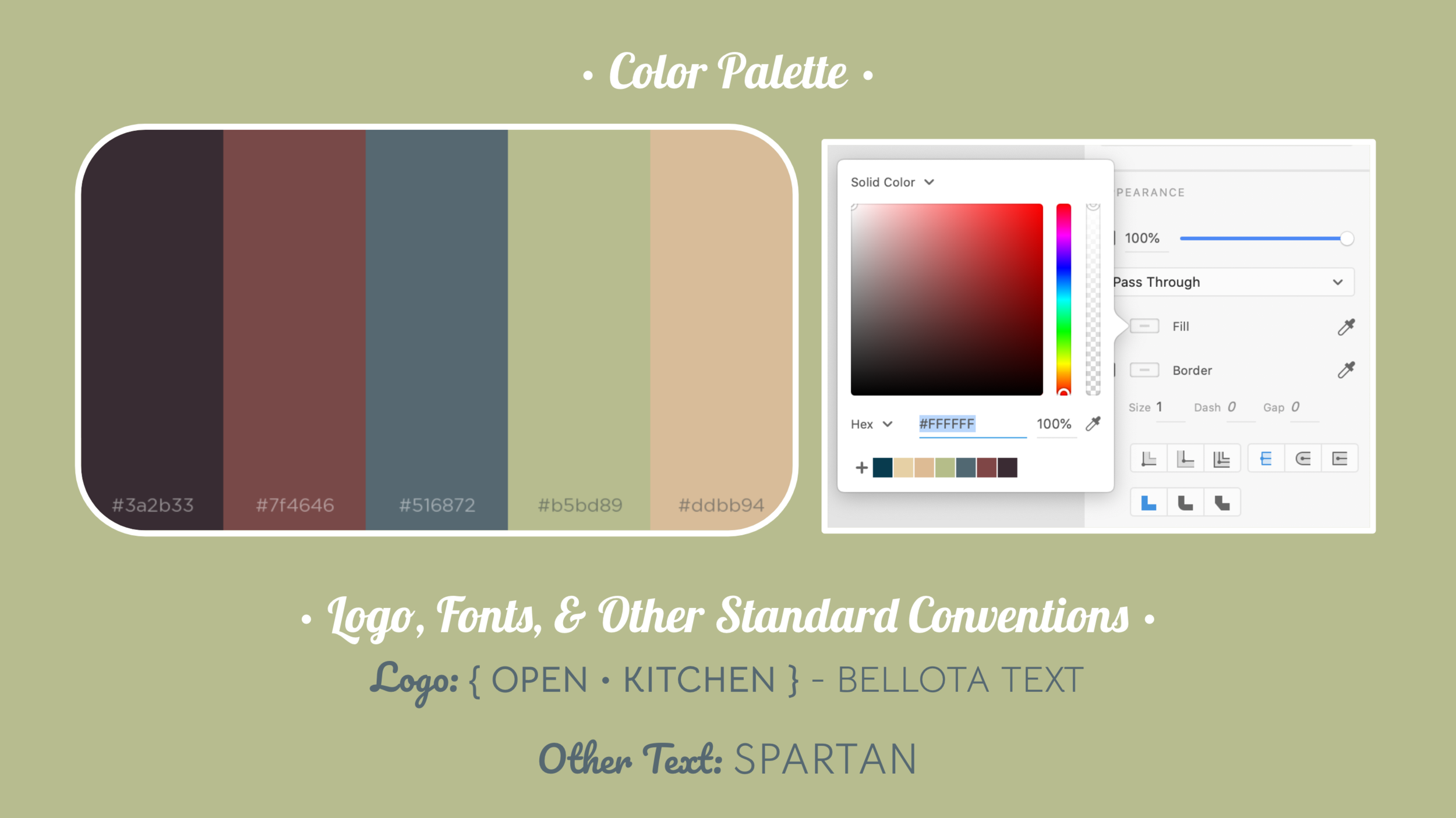 • Color Palette for High-Fidelity Mockup •