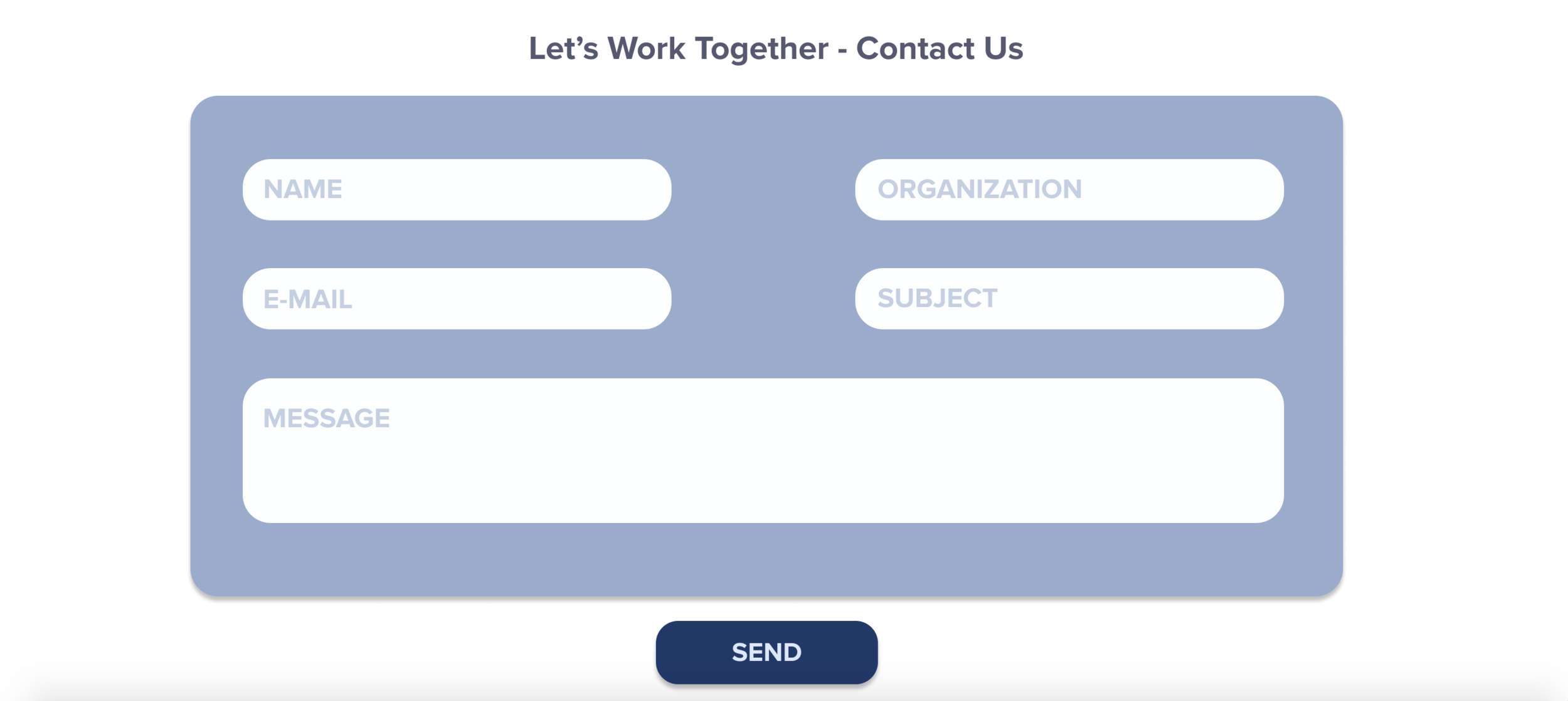 As users scroll down the homepage, they have access to get in touch with the organization right away as well as get more information about SWB’s volunteers and services.