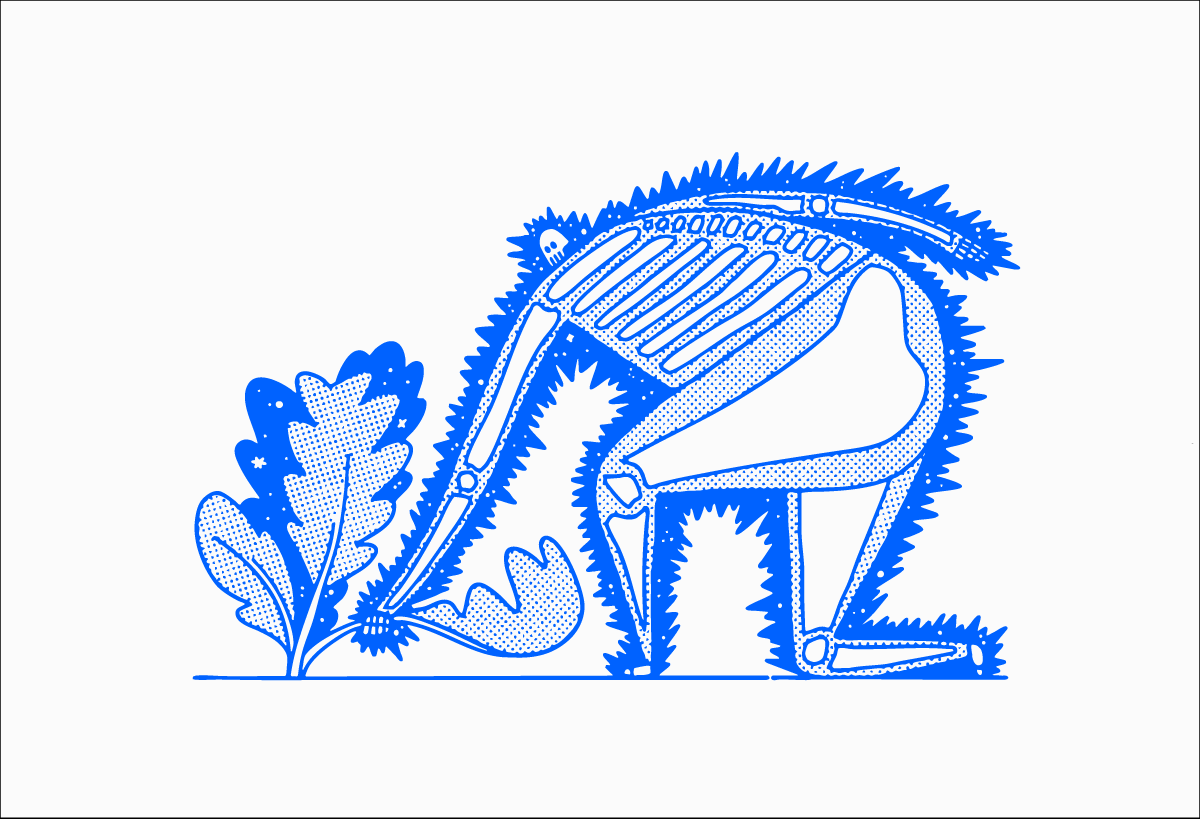 Electric Barbarella – Blue Screenprint