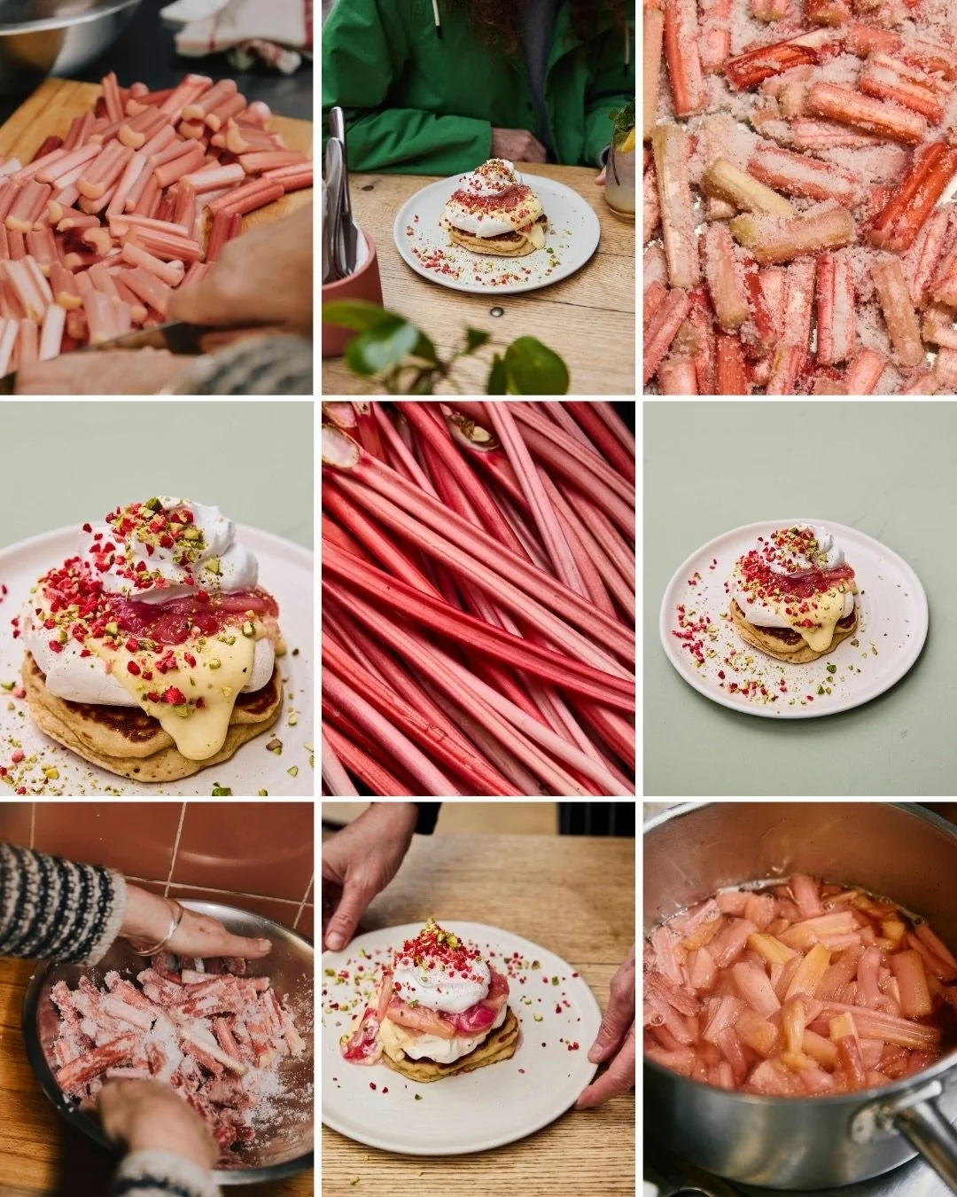 Spring is that you? Forced rhubarb always graces our plates just as we really start to feel fed up with the darkness of winter. A true sign that spring is just only round the corner 🌷 some favourites from a recent shoot with @wherethepancakesare 🥞 