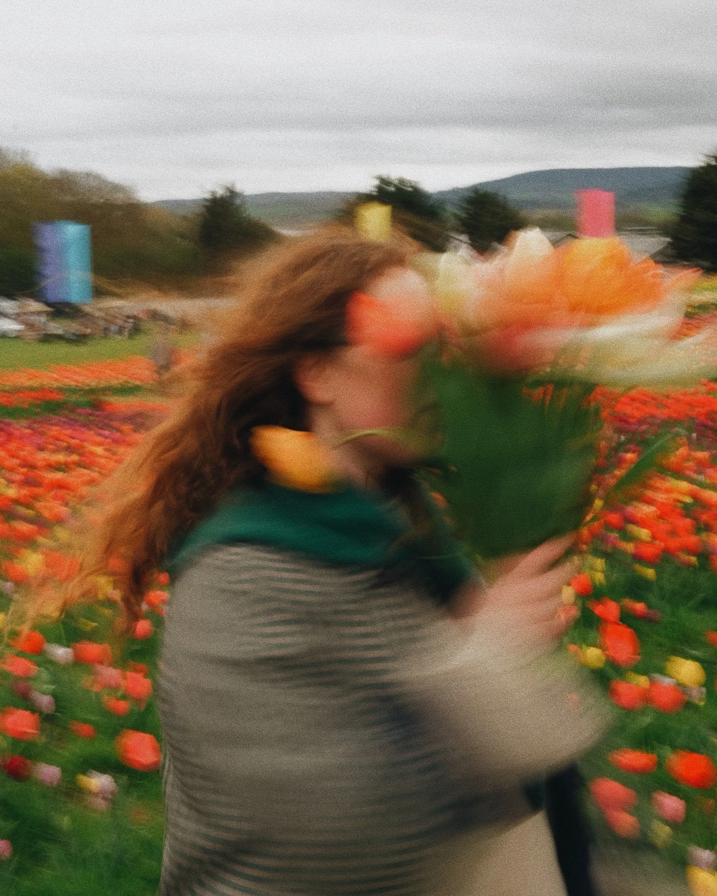 Such a lovely morning spent making a dreamy bouquet of tulips at @dartsfarm Tulip Fest! 🌷I feel like I properly manifested this because we visited a few weeks back and I nattered on to Jake about how I really wanted to go, only to find a lovely mess