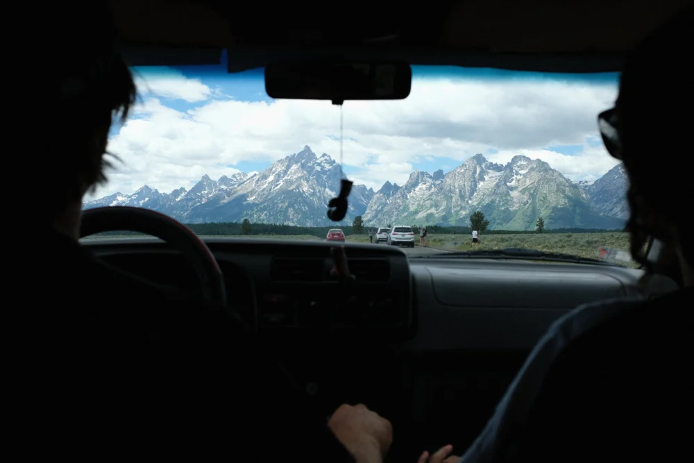  Grand Teton - On our way to hike. 
