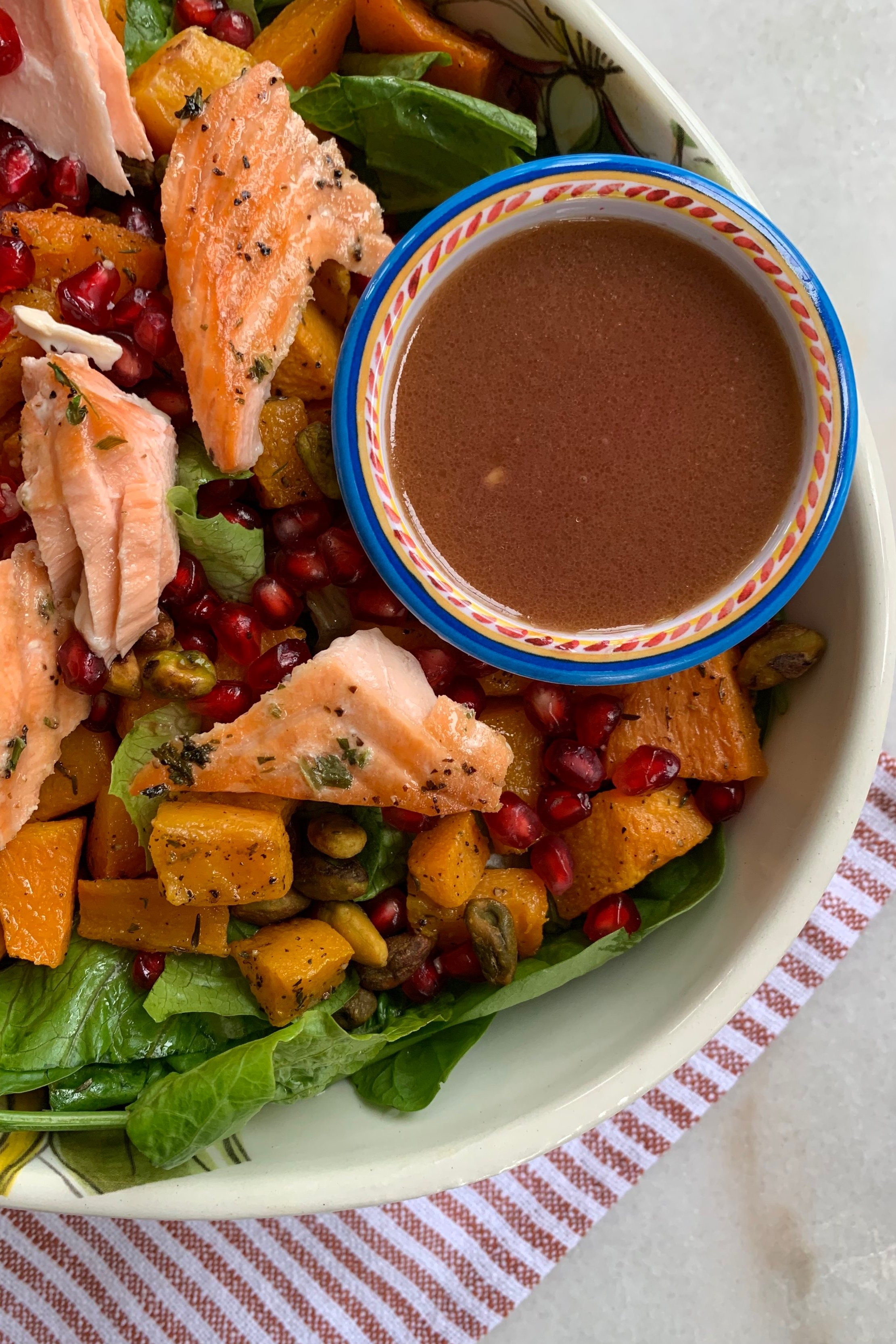 Sweet savory pomegranate dressing