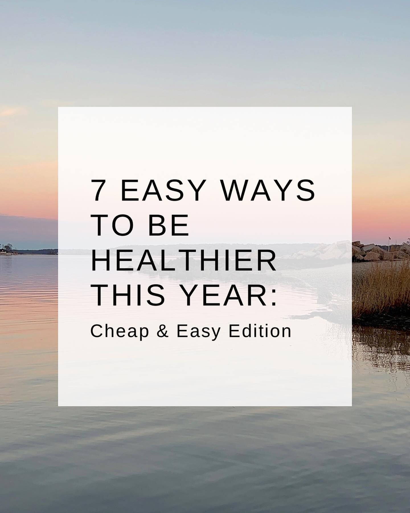 7 EASY WAYS TO IMPROVE HEALTH: Expanded version!! 

Which ones do you already to, are ready to start doing or want to learn more about? Can&rsquo;t wait to hear from you! 👇🏼👇🏼👇🏼

Save this for later so you don&rsquo;t forget!! 

#newyearsintent