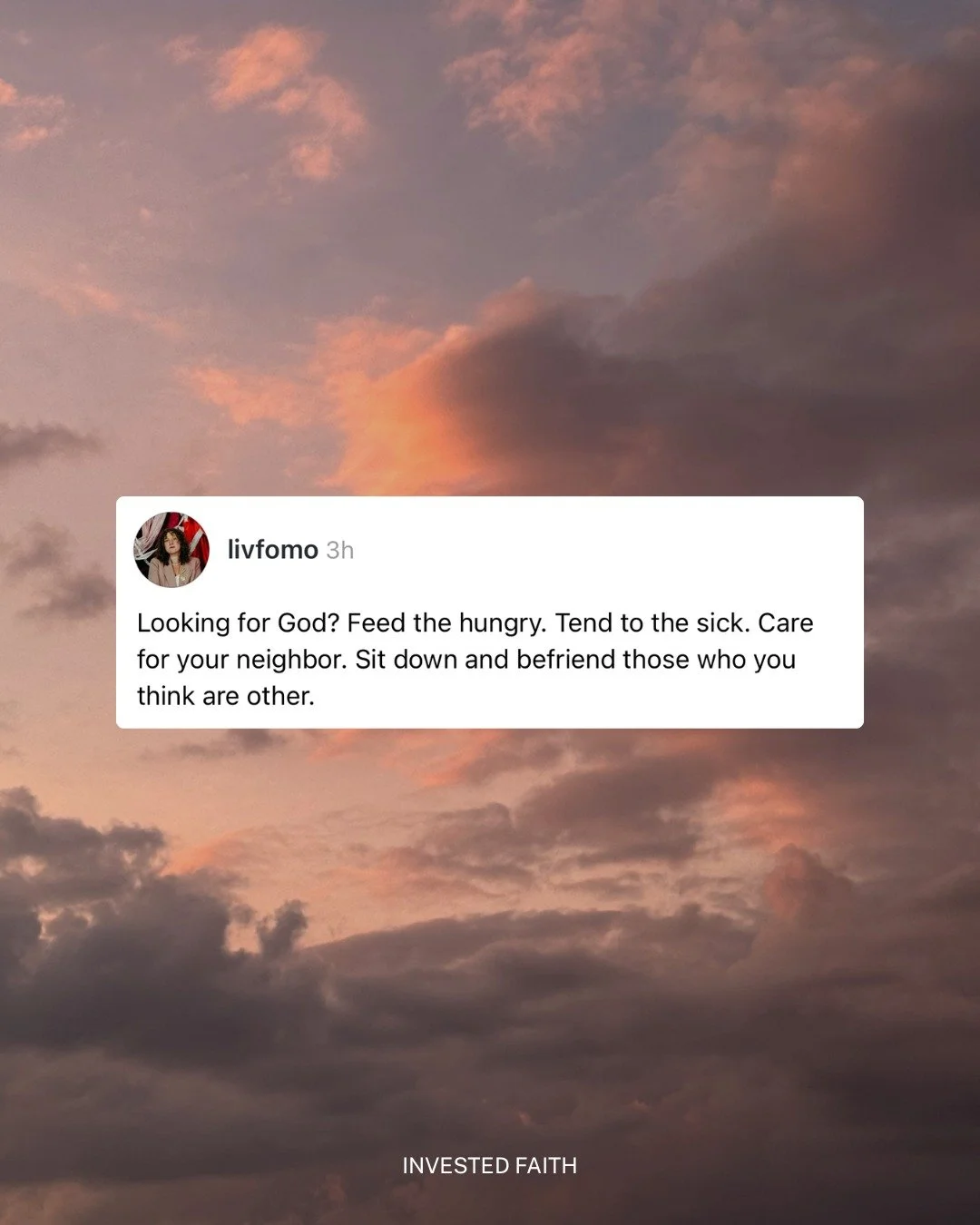 The future of faith and justice lies in creating community, nurturing each other, and working toward collective liberation. 

If you are a faith-rooted social entrepreneur doing work that fills gaps in harmful systems, apply to become an Invested Fai