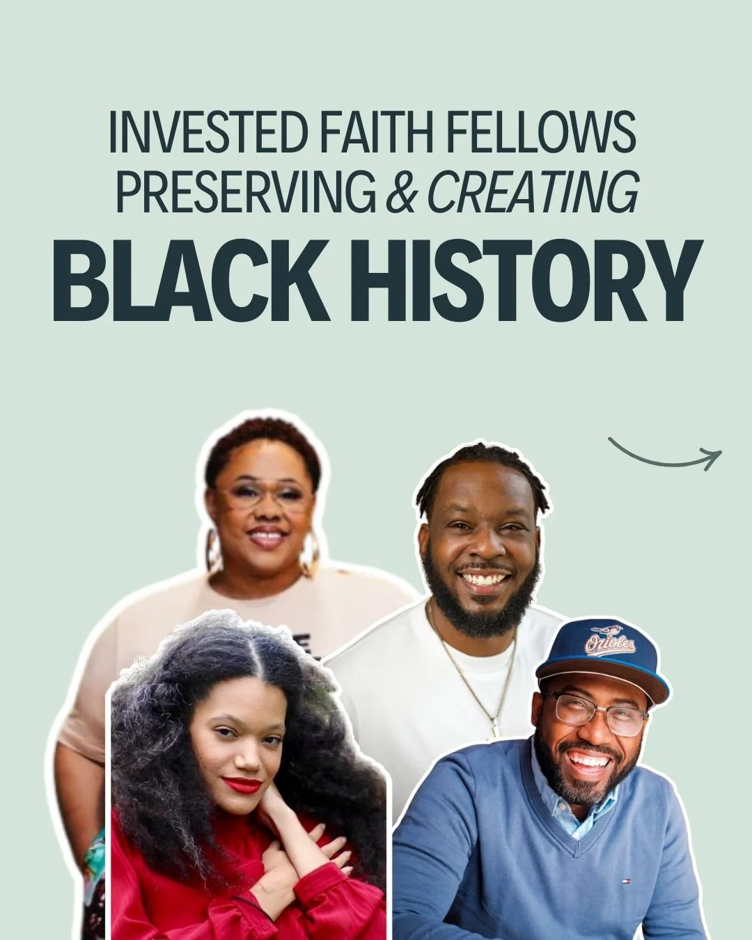 Just a few of our Invested Faith Fellows preserving and creating #BlackHistory! 

The diversity of their work across industries and fields reminds us that there is no *one* way to celebrate Black History or work toward racial reconciliation. 

We are