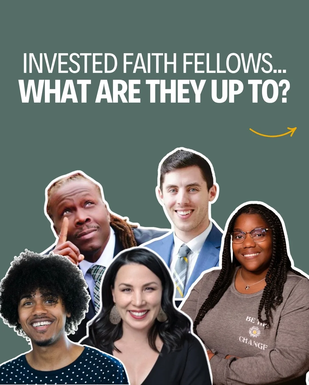 Once you become a Fellow, you&rsquo;re in the Invested Faith community for life! 

We love seeing all the interesting and incredible things our 80+ Fellows are up to! Here are some exciting updates from a few of our Fellows: Pastor Cue, Rayce Lamb, E