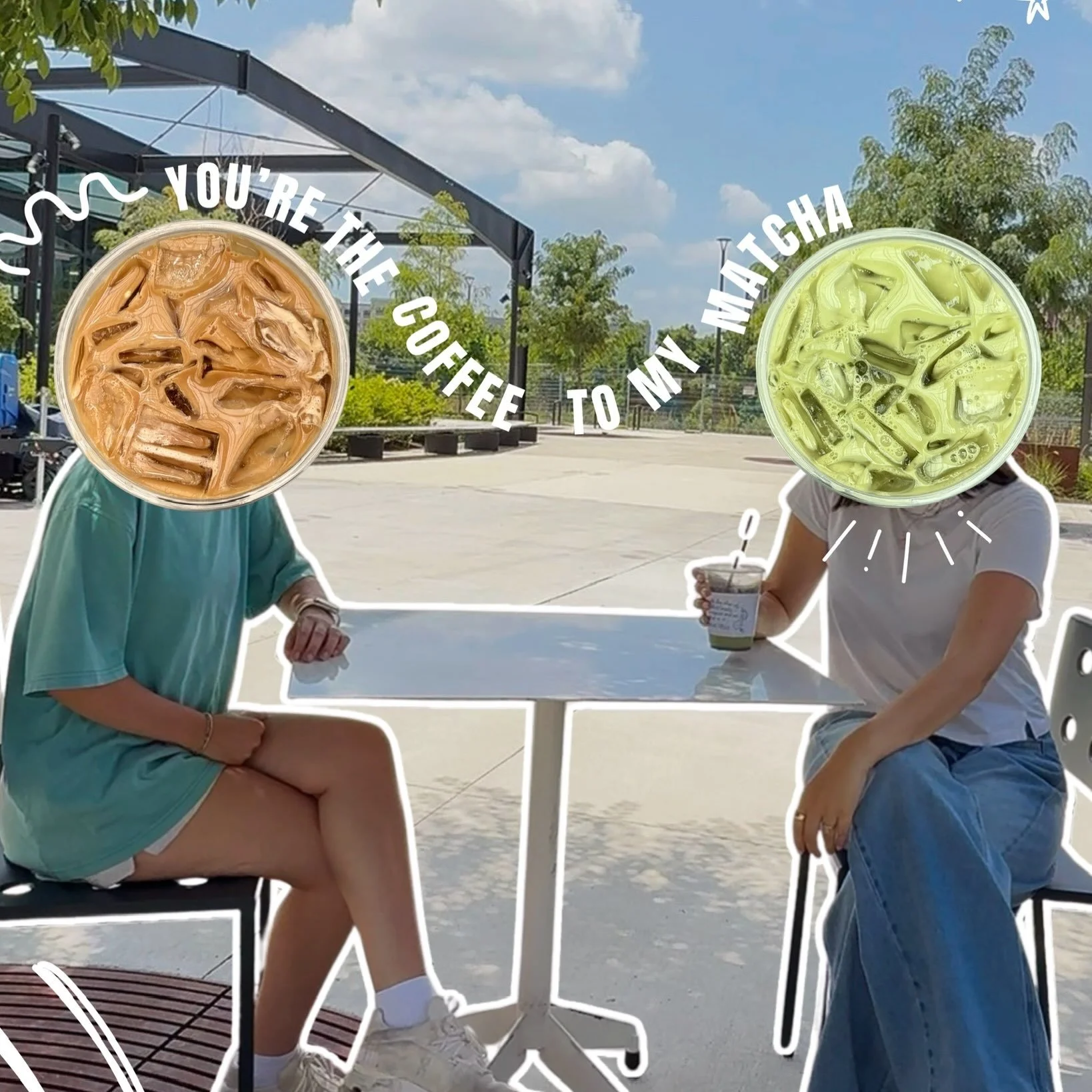 tag the coffee to your matcha 😘