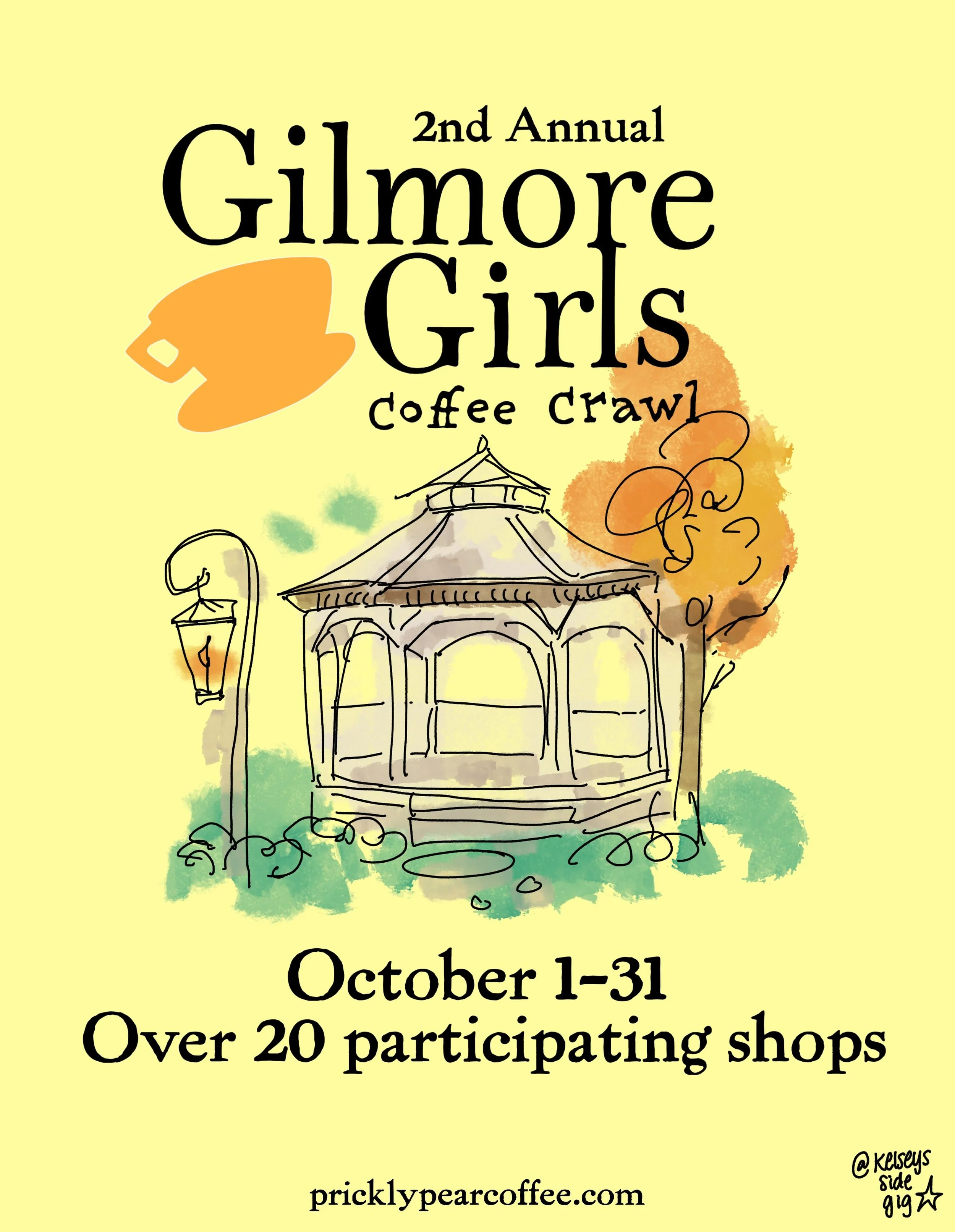 OUR FAVORITE ANNUAL TRADITION 🍂🎃🤎

Inspired by the charm of Gilmore Girls, this coffee crawl invites you to spend October exploring Nashville&rsquo;s local coffee shops one cup at a time. Visit participating caf&eacute;s, complete Gilmore Girls-in