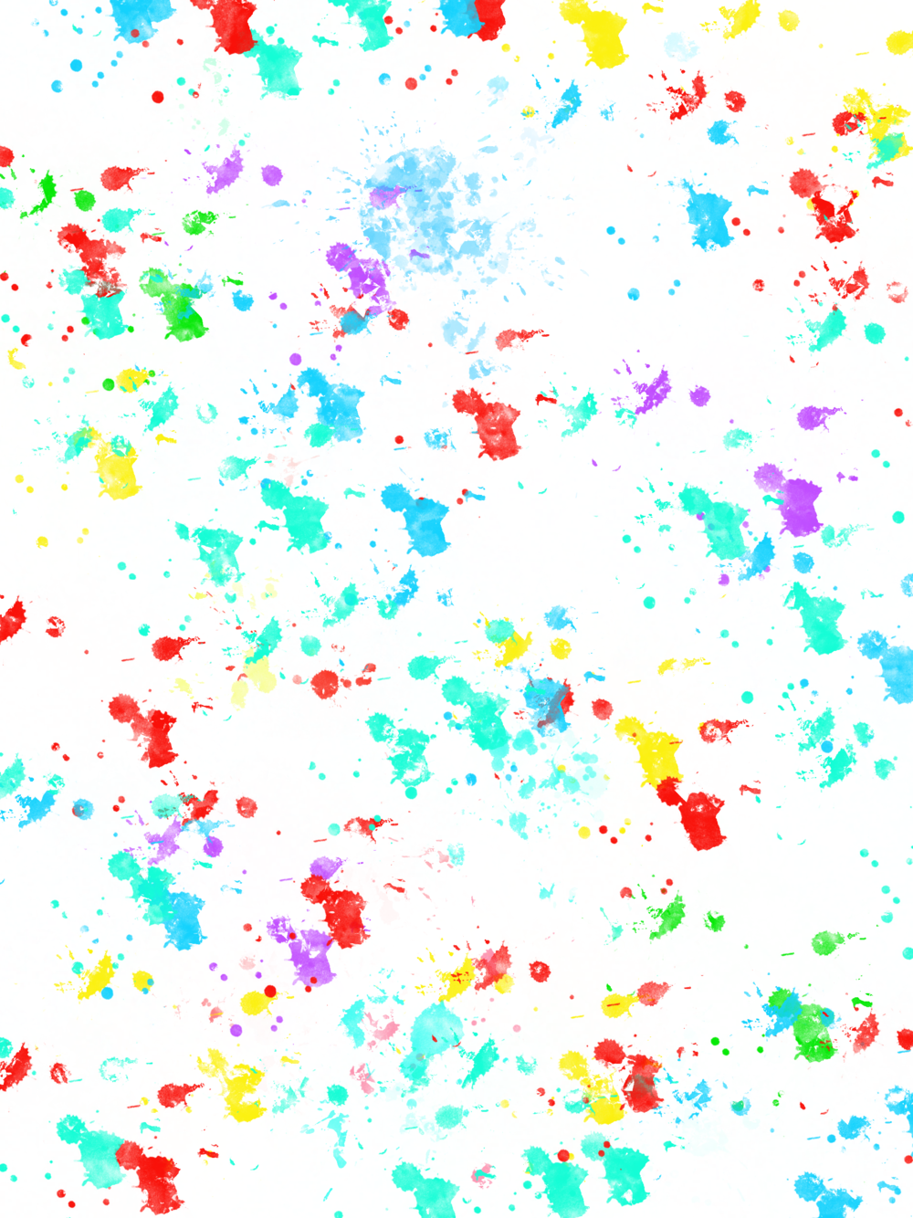 Pastel Paint Splatters Digital Paper By Digital Curio
