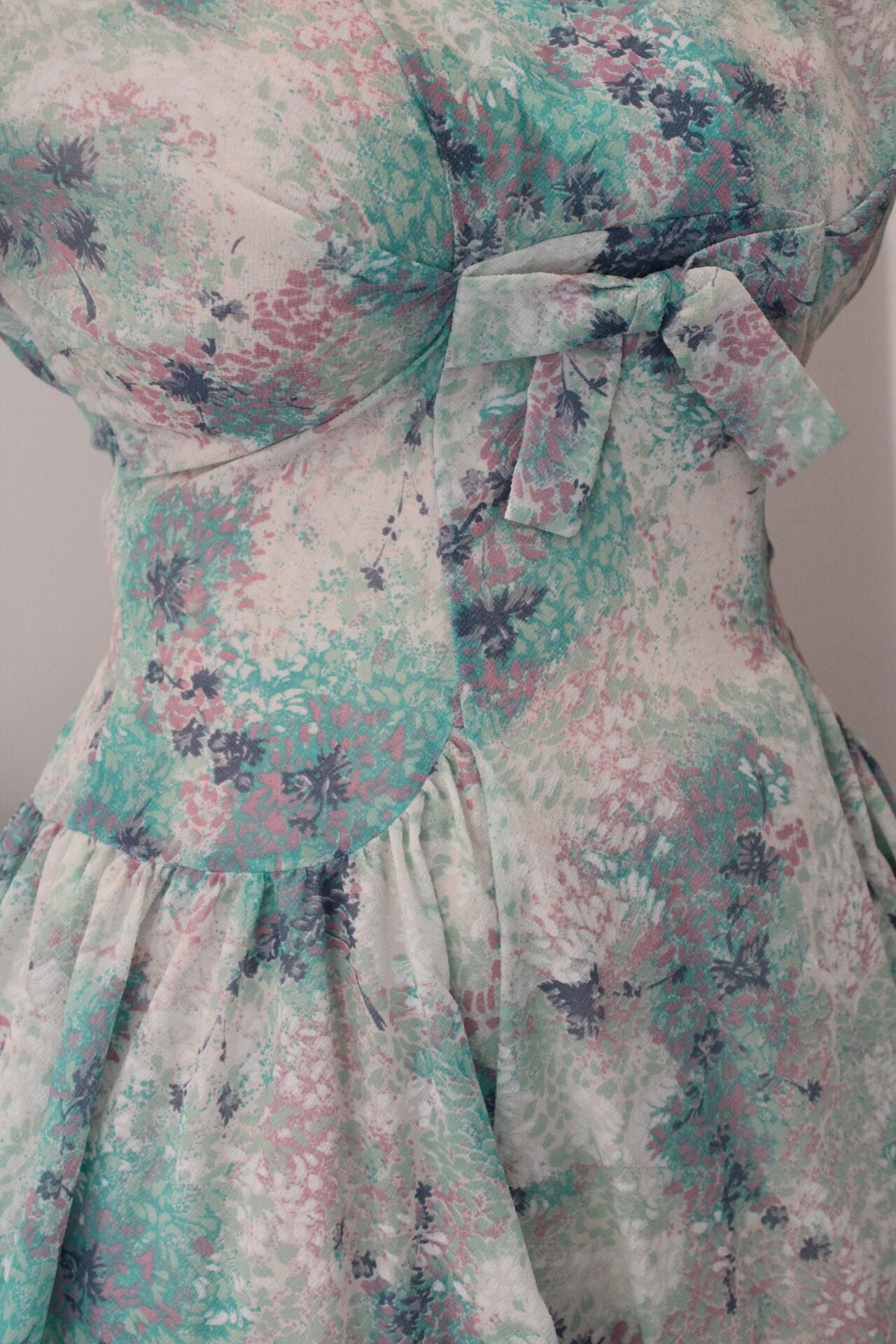 1940s Floral Dress