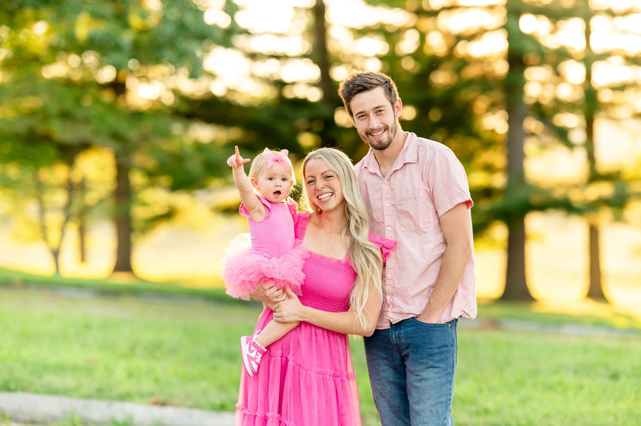 A Pretty in Pink Family Session at Valley Forge National Park | The Woodcock Family | August 9, 2025