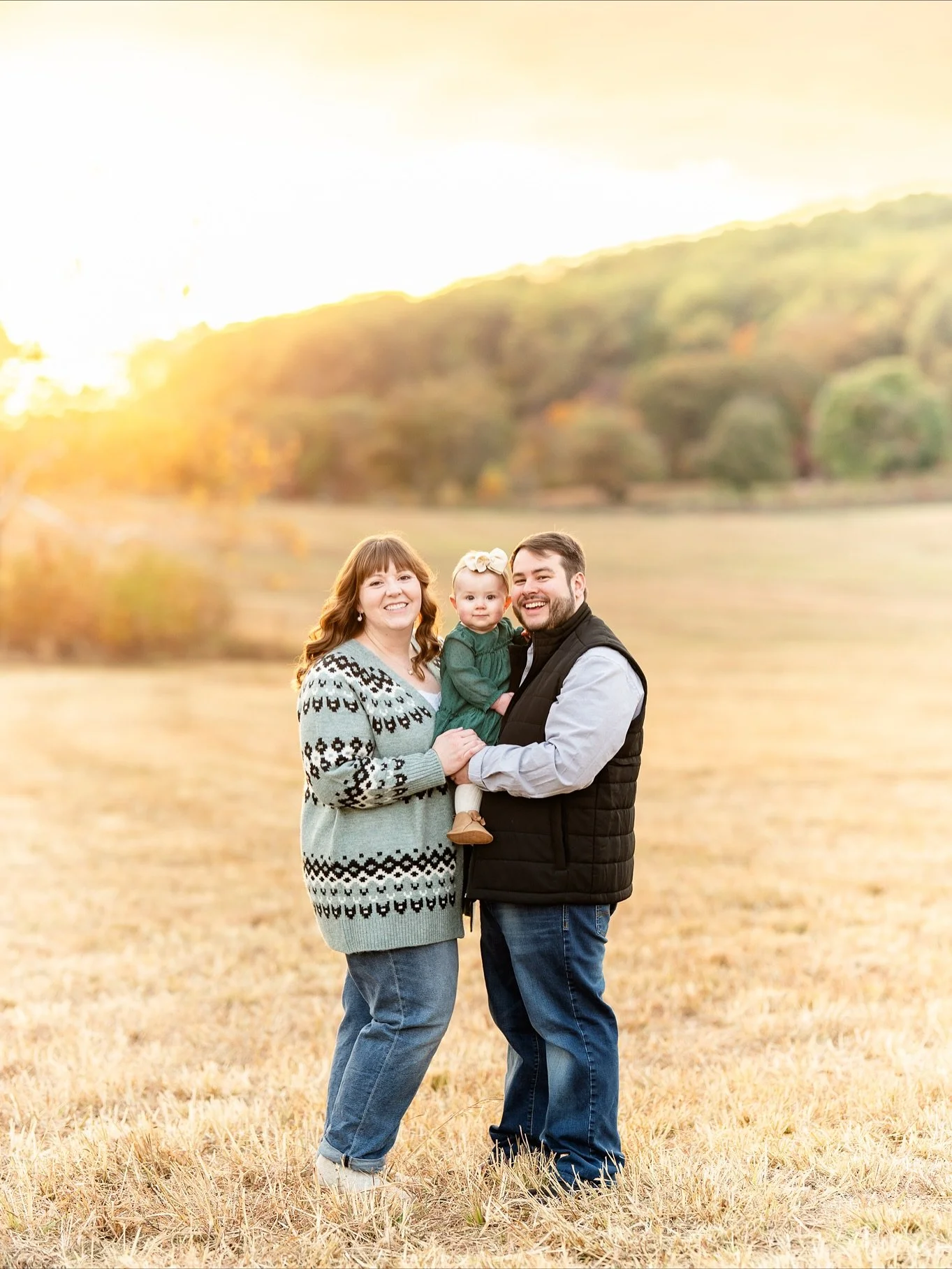 Sunsets have always been a thing for Emma and Collin. I remember capturing them with an epic sunset on their engagement session years ago. Yesterday, it was so special to capture that love with their daughter. Lilly may have been the easiest one-year
