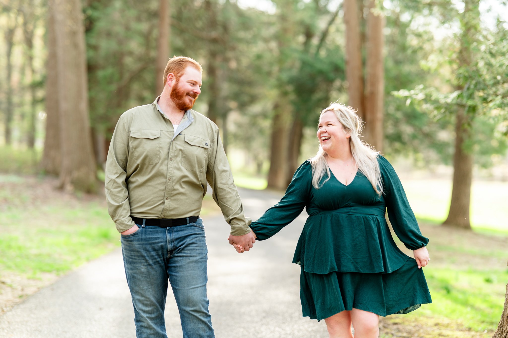 A Wolf’s Hollow County Park Engagement Session | Abby + Alec | April 12, 2026