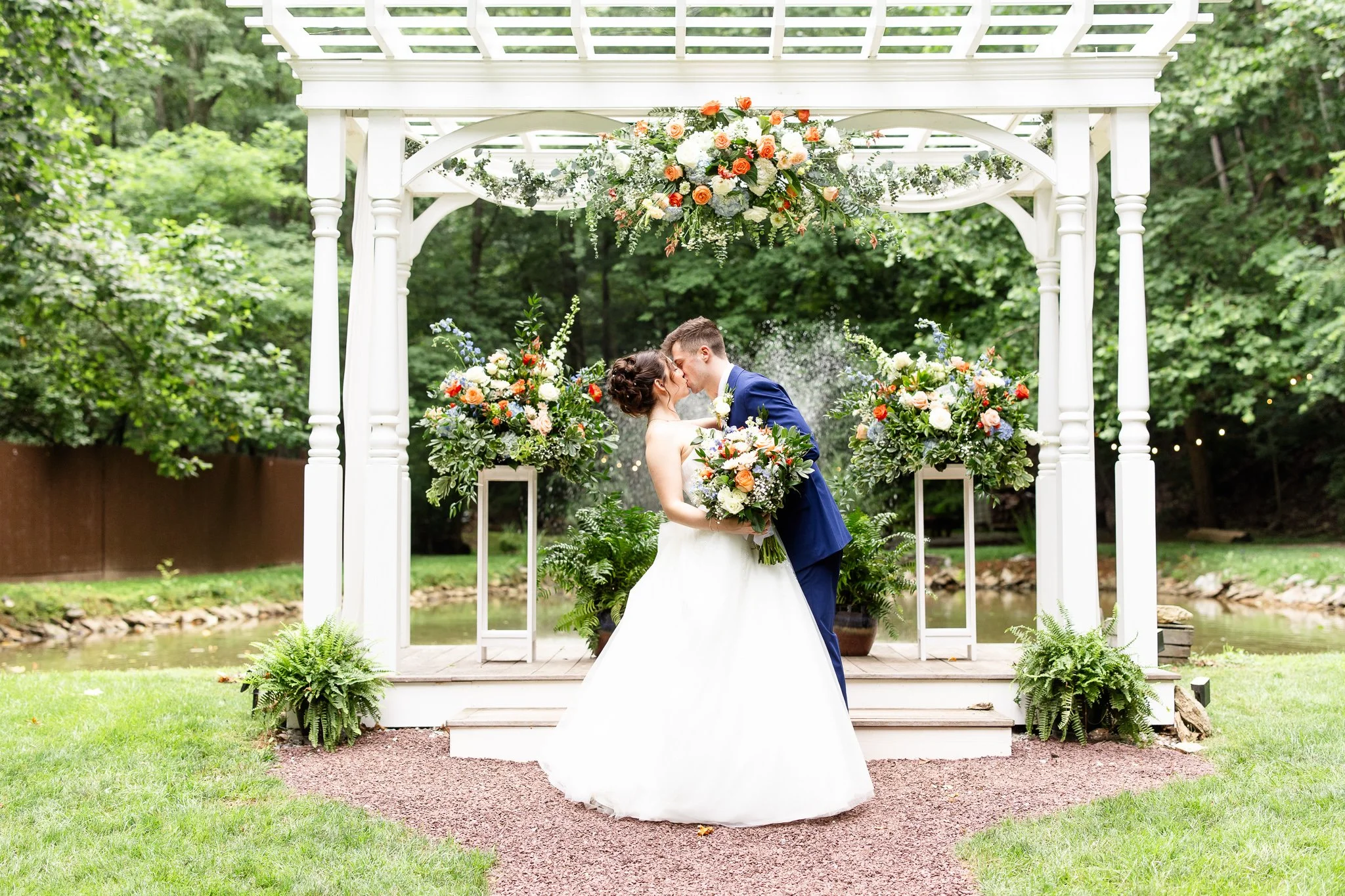 An Orange and Blue Summer Wedding at The Stone Mill Inn 1792 | Elizabeth + Noah | July 11, 2026