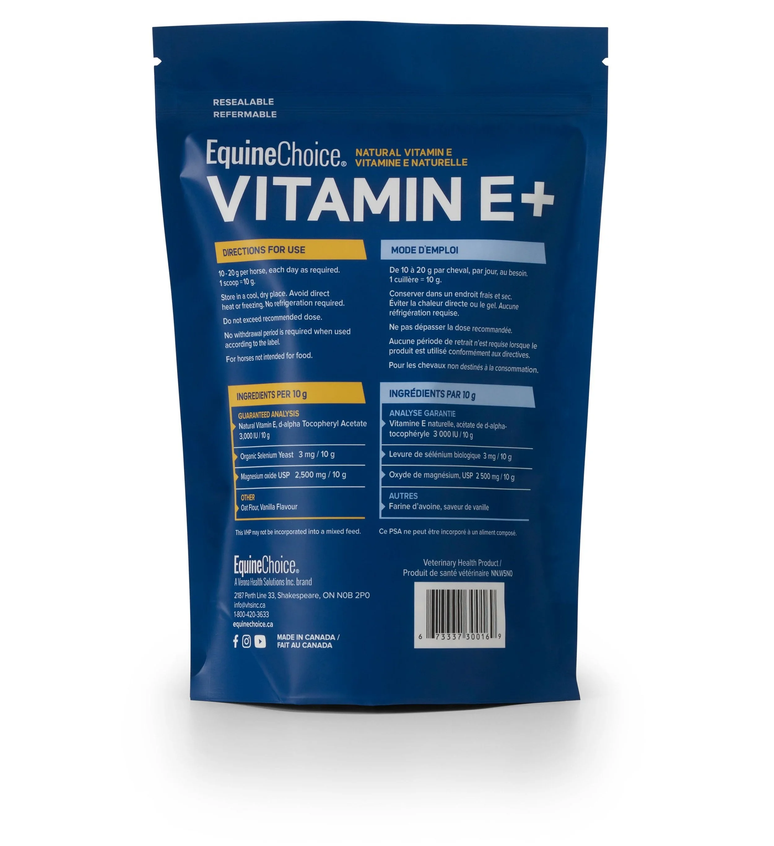 Equine Choice Vitamin E+ — Verona Health Solutions Inc.