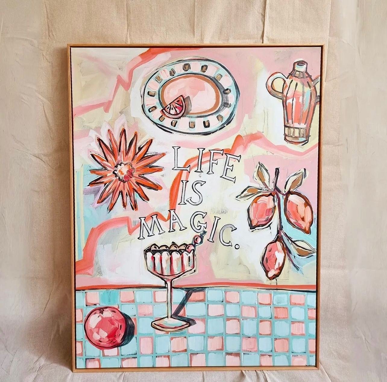 Happy Tuesday! Today we&rsquo;re sharing &lsquo;Life is magic&rsquo; @jacklynfosterart ☀️❤️😍
 
With vibrant colours and joyful vibes, Jacklyn&rsquo;s paintings will bring happiness to any space! Make sure you check out her latest collection! 

#jack