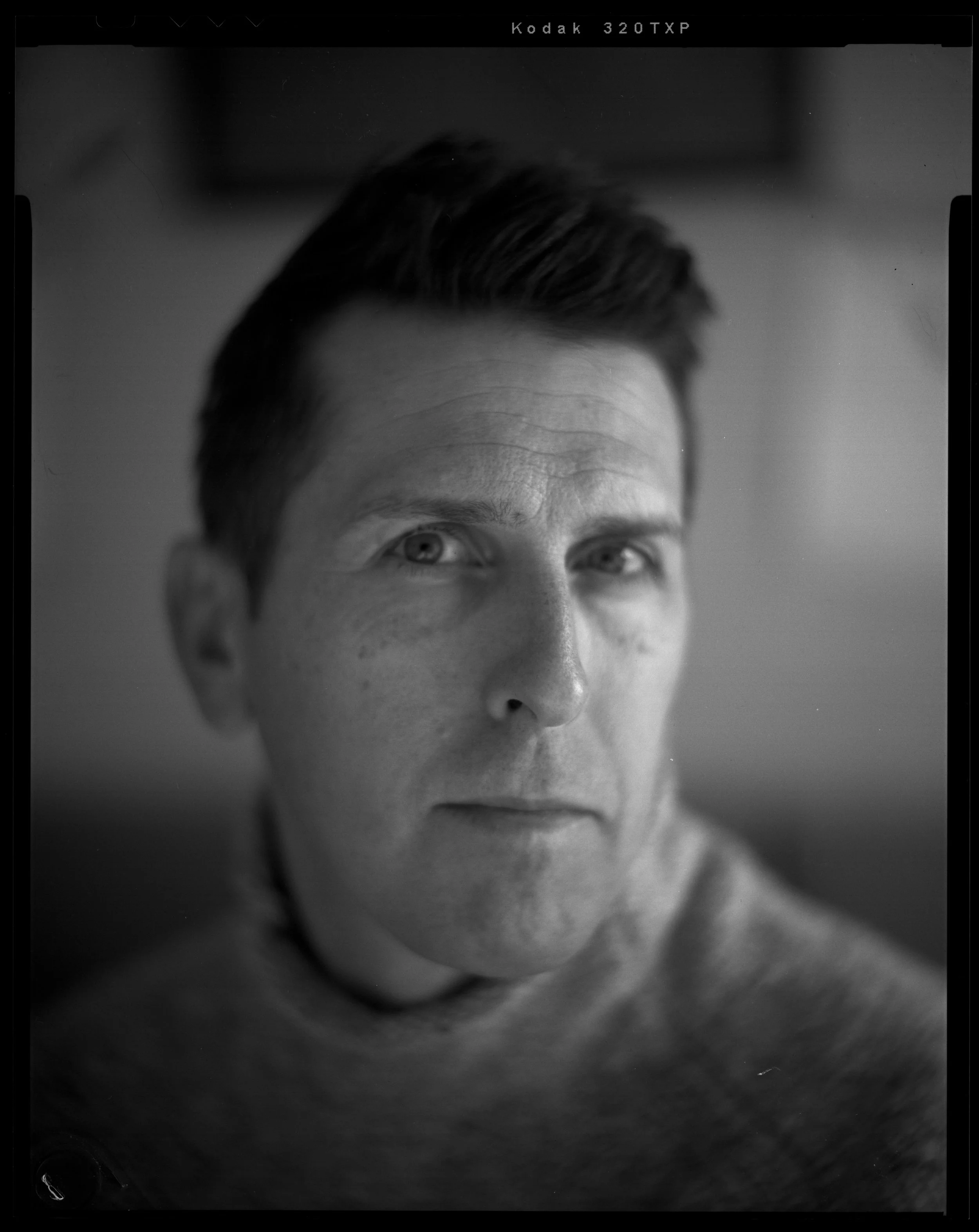 Black and white portrait Frank Thorp V.