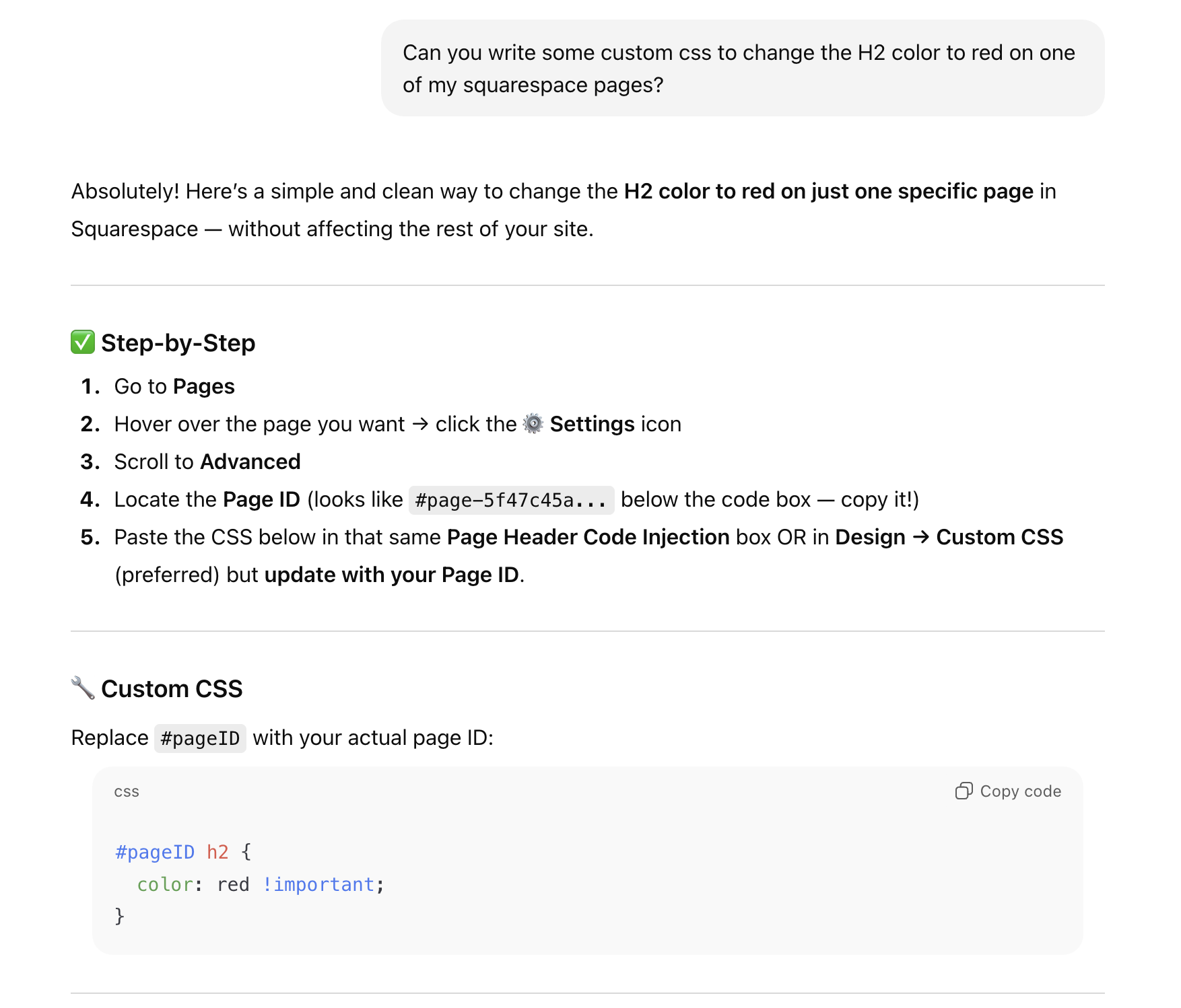 Using ChatGPT to Write Code for Squarespace