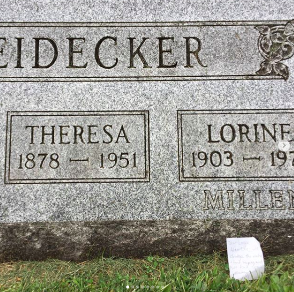 Lorine Niedecker's grave, Blackhawk Island, WI