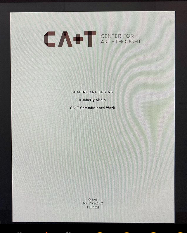 from Shaping + Edging (CA+T Racecraft Series)