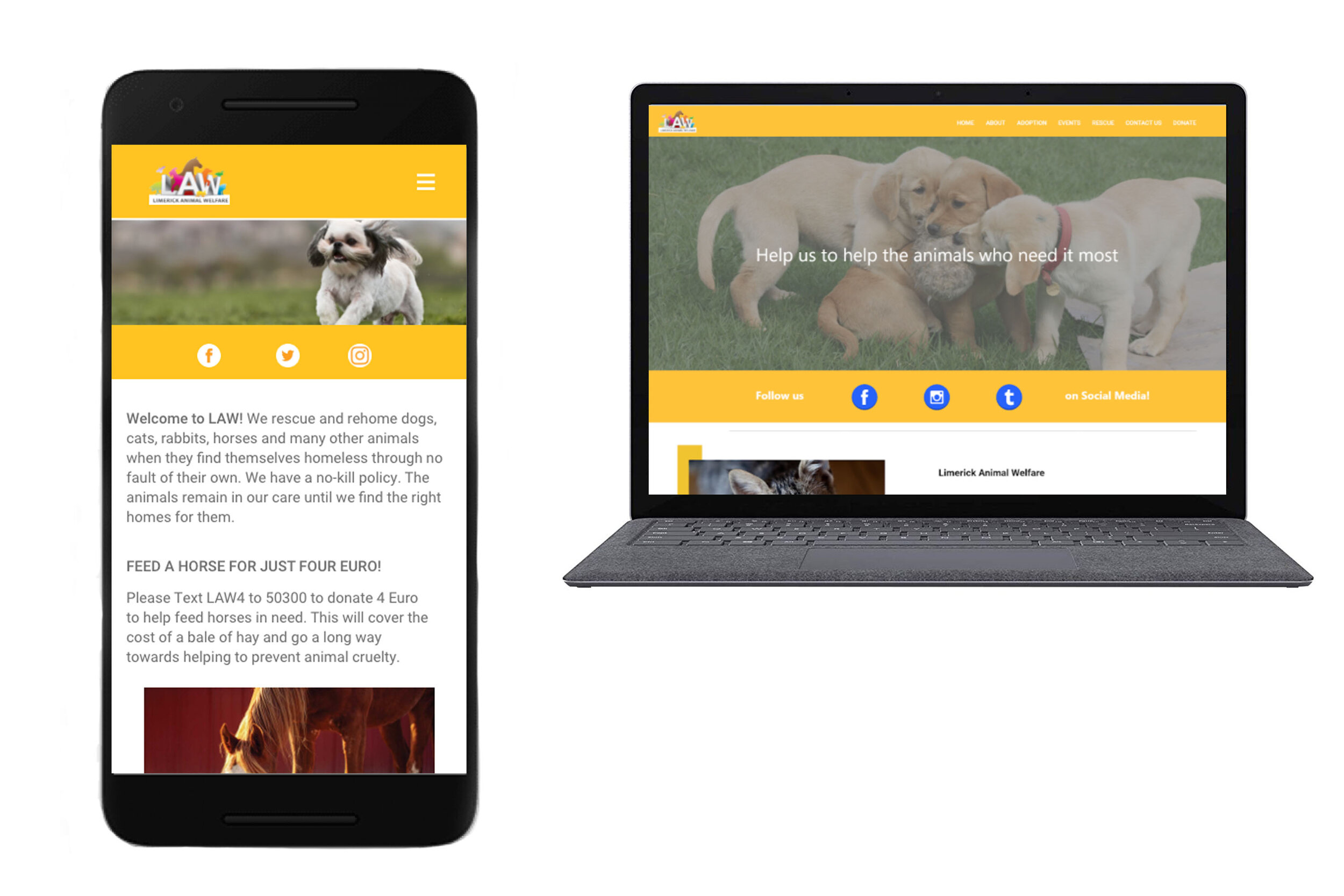 Limerick Animal Welfare Website ReDesign — Erin Smyth Limerick Animal Welfare Website ReDesign — Erin Smyth