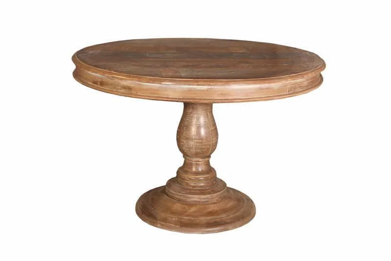 MESA REDONDA DE MADERA 120X120X79CM.