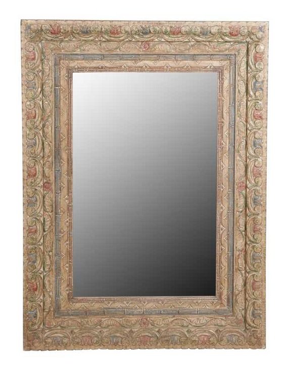 ESPEJO CON MARCO DE MADERA 97X3X128