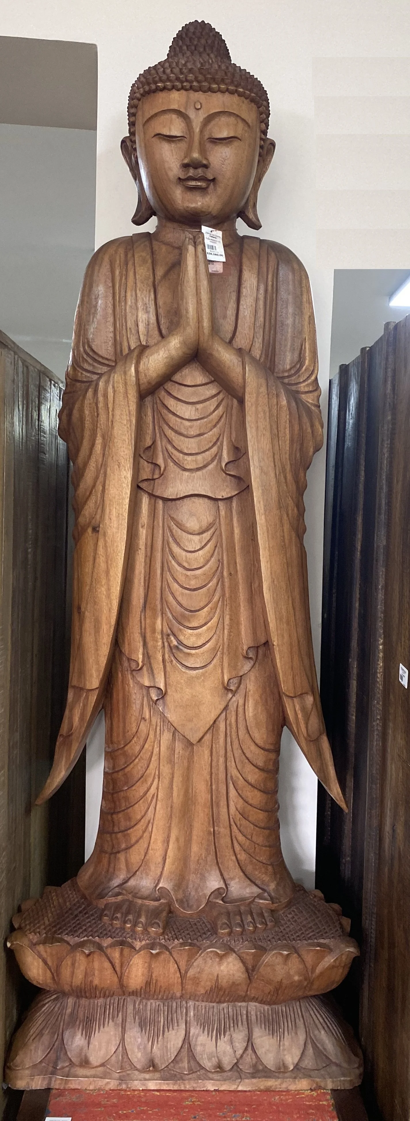 BUDA PARADO DE MADERA 150X40X35CM