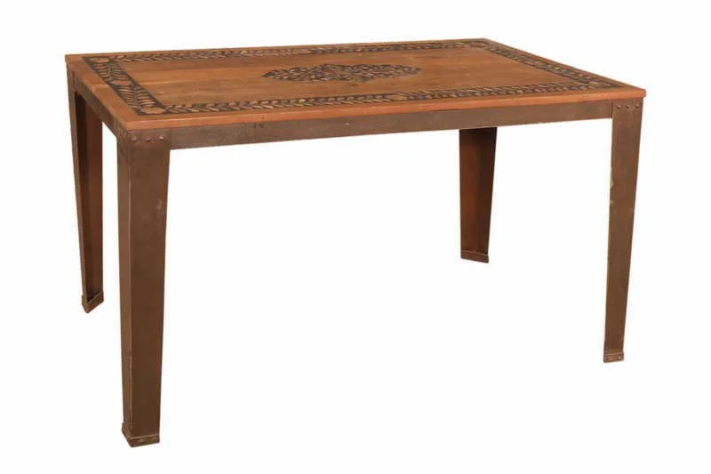 MESA DE MADERA 142X71X77CM.
