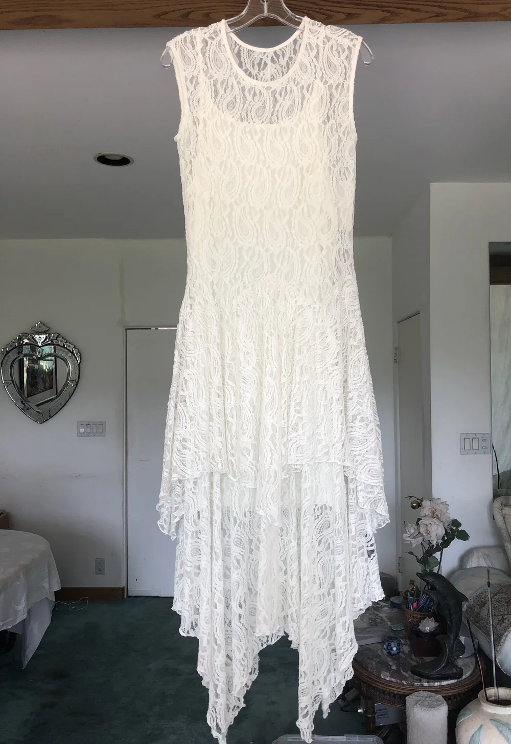 Ivory Fitted Lace Dress + Jacket  Gorgeous GoddessWear