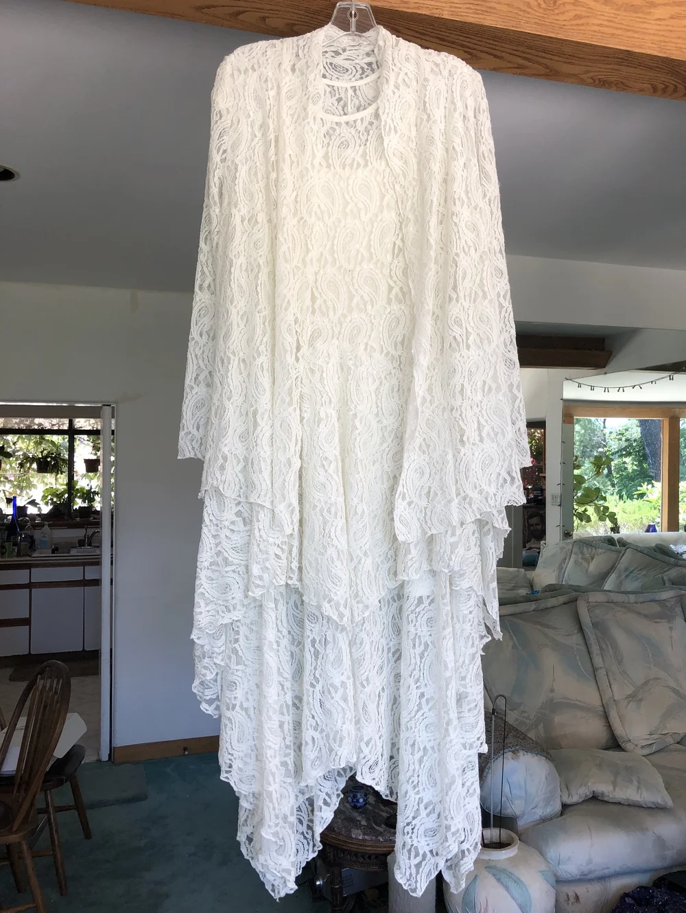Ivory Fitted Lace Dress + Jacket  Gorgeous GoddessWear
