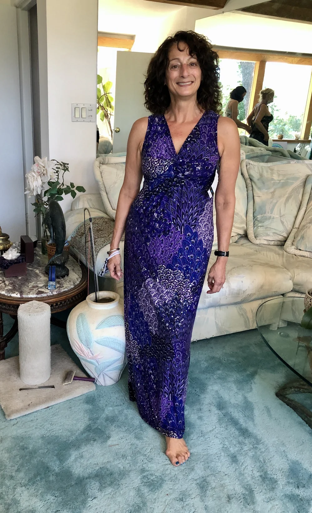 Purple Iridescent Long Dress Gorgeous GoddessWear Purple Iridescent Long Dress Gorgeous GoddessWear