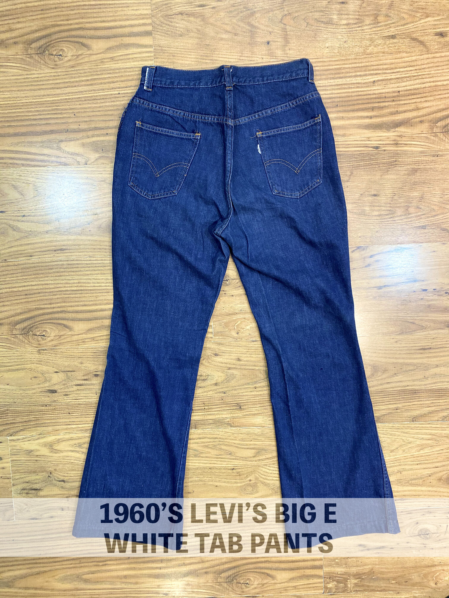 1960's Vintage Levi's Big E White Tab Pants — Slash Denim