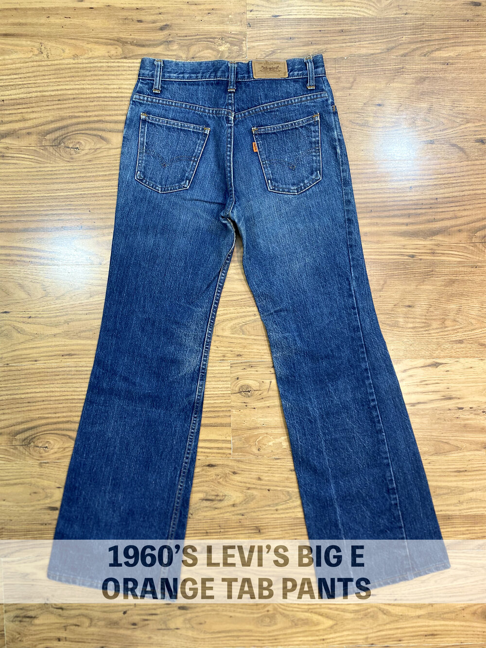 1960's Vintage Levi's Big E Orange Tab Pants — Slash Denim