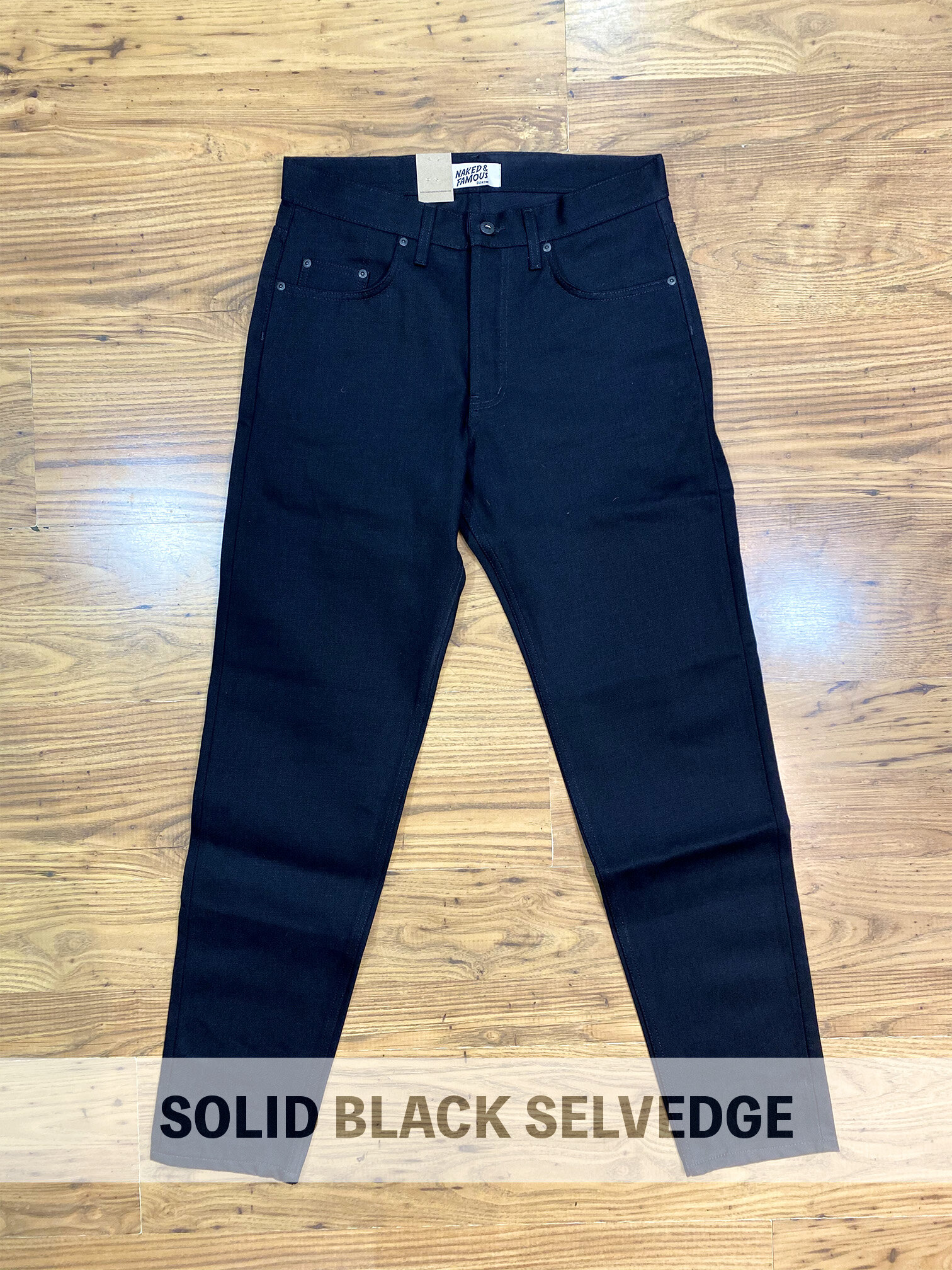 Freenote Cloth Portola 14oz Black Grey Selvedge Denim - Mildblend Supply Co