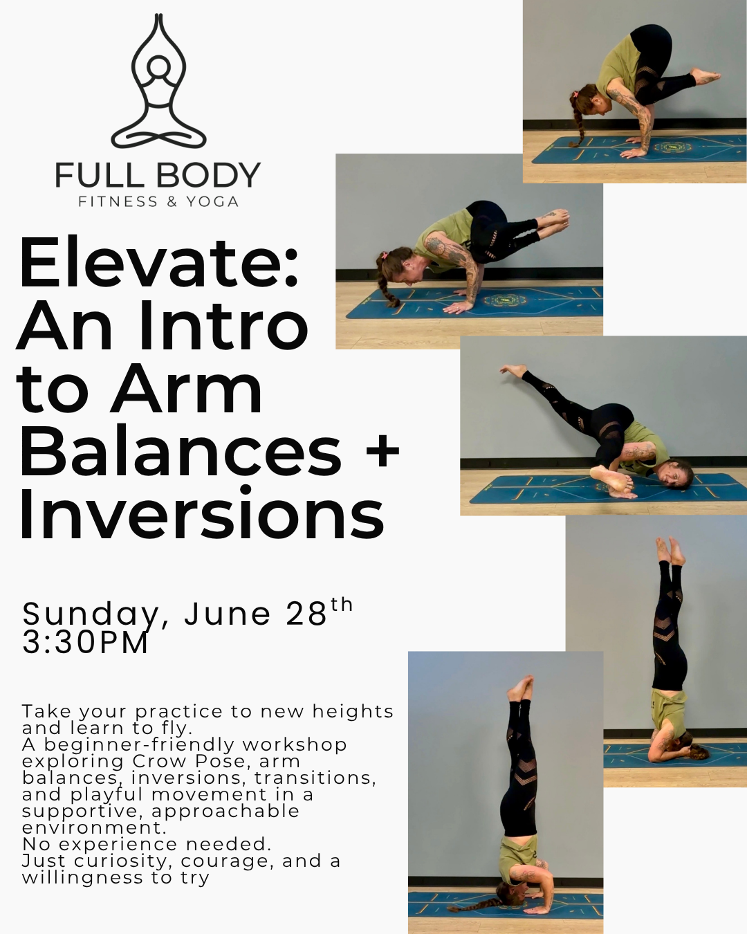 Elevate: An Intro to Arm Balances + Inversions